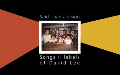 David Lee: Said I Had A Vision